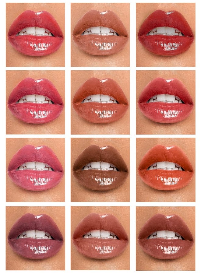 Dmsky 12 Pack Lip Gloss Set, 12 Colors Lip Oil for Dry Cracked Lips, Moisturizing Lip Balm Infused with Vitamin E for a Sheer Tint Of Color - Image 4